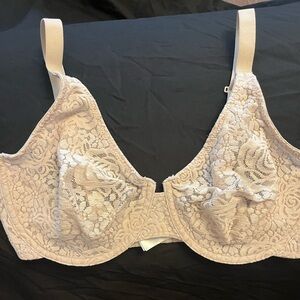 Wacoal Halo Lace Underwire Bra - Light Cream